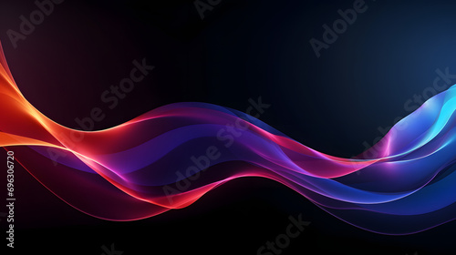 Abstract flowing fluid colorful light particles
