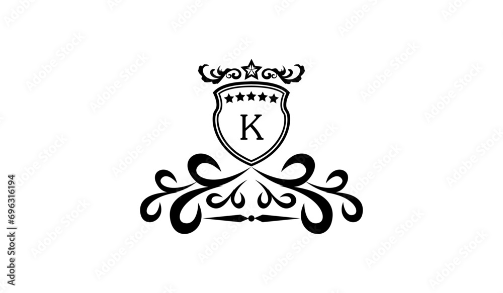 invitation card with wedding rings Logo K invitation card with wedding rings Logo K