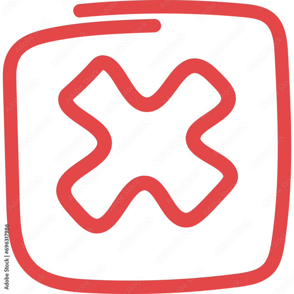 Cross Doodle Line Cross Doodle Line