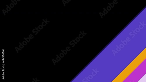 The transition of diagonal wipe graphics from left animated various two pink pallets backgrounds. 4K resolution with alpha channel.