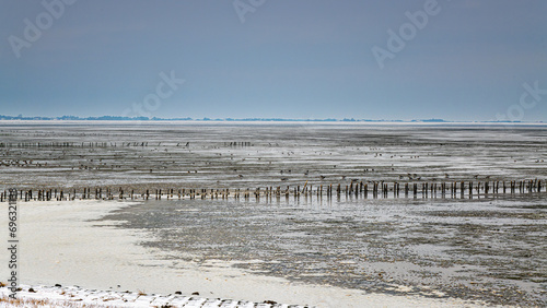 Wintersonne am Wattenmeer photo