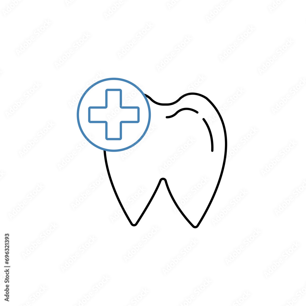 Dental Care concept line icon. Simple element illustration. Dental Care concept outline symbol design. Dental Care concept line icon. Simple element illustration. Dental Care concept outline symbol design.