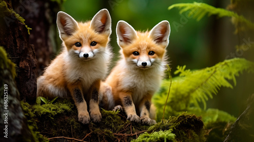 幼い狐の兄弟 © Ukiuki-tsuguri