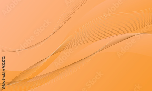 orange business lines wave curves with smooth gradient abstract background