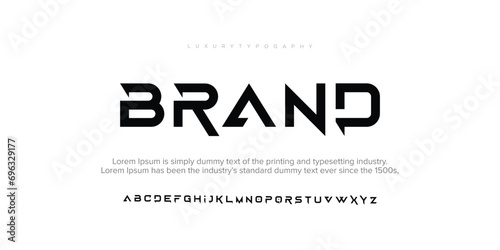 Abstract sport modern alphabet fonts. Typography technology electronic sport digital game music future creative font. vector illustration