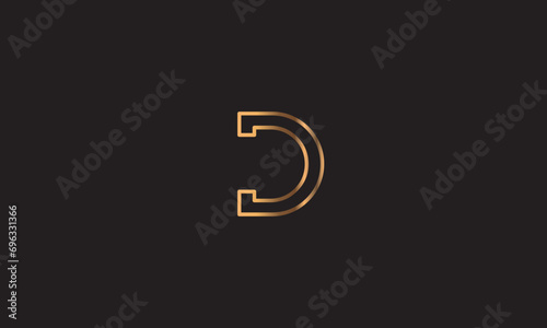D, DD , Abstract Letters Logo Monogram 