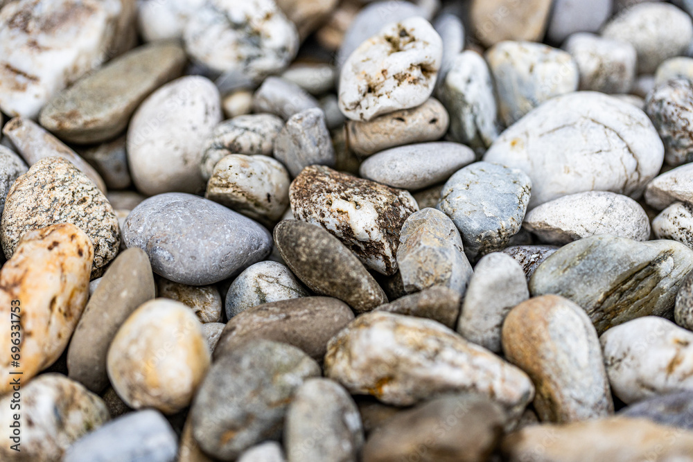 The various earth tone color of small stone The various earth tone color of small stone