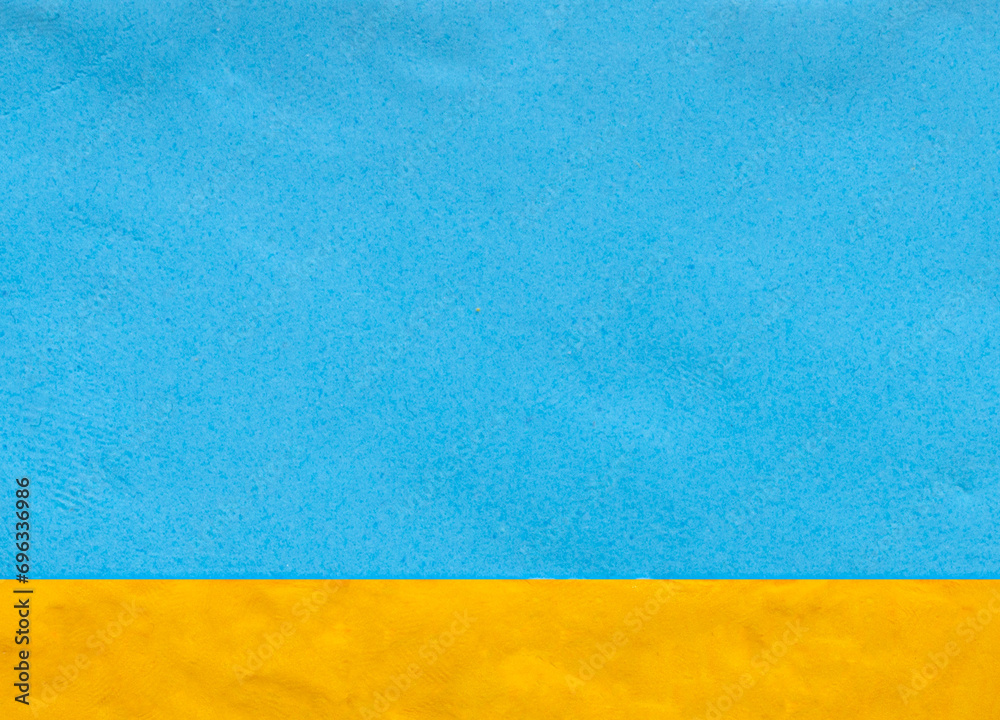 Fototapeta premium blue sand sea and sky background made from plasticine