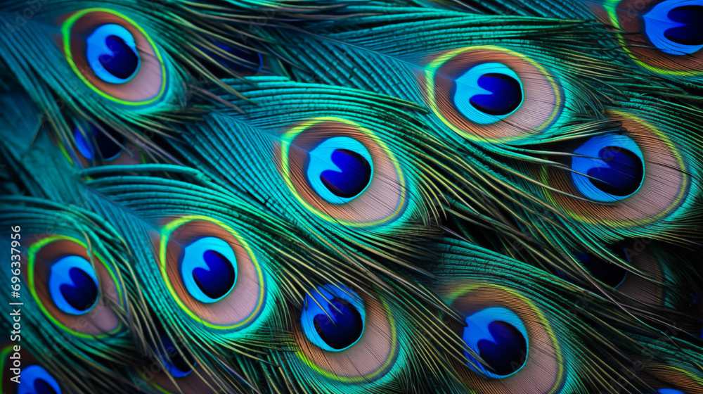 Obraz premium Peacock feather background