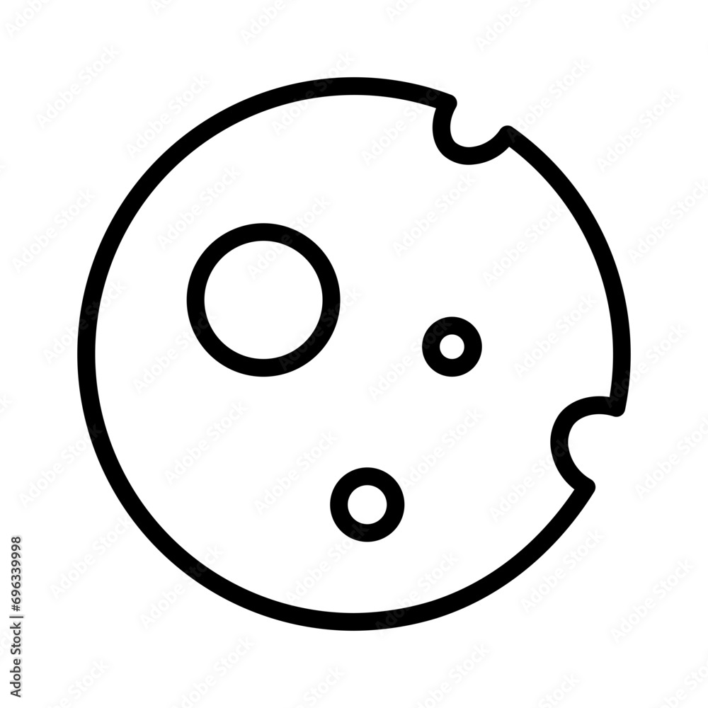 Biscuit Chocolate Cookie Outline Icon Biscuit Chocolate Cookie Outline Icon