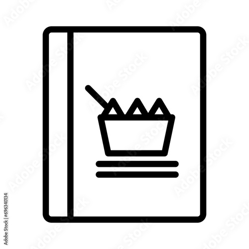 Flakes Food Box Outline Icon