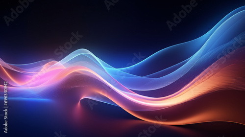Abstract Background Technology Virtual wave Futuristic