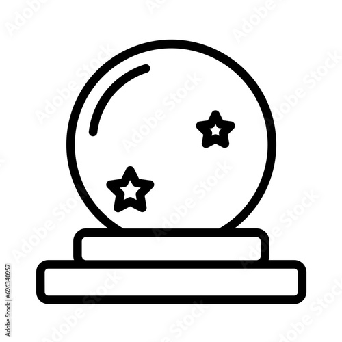 Future Magic Crystal Outline Icon