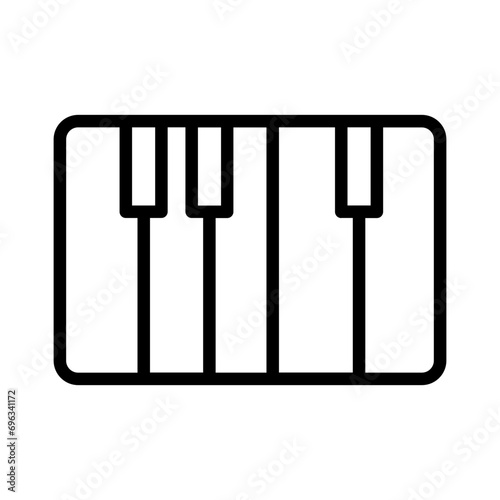 Audio Daw Piano Outline Icon