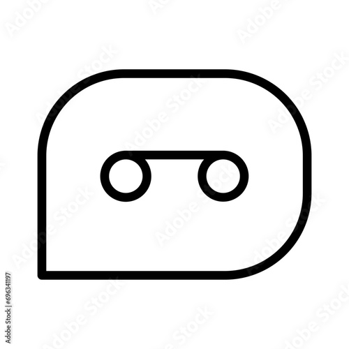 Audio Message Voice Outline Icon