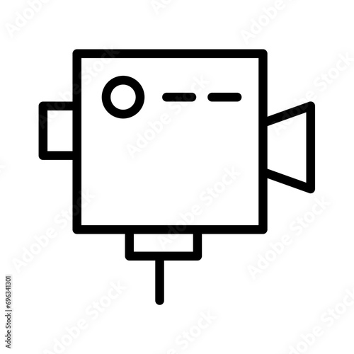 Camera Capture Movie Outline Icon