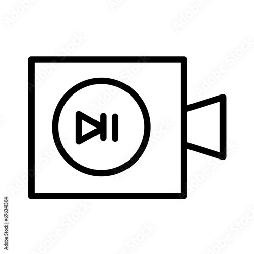 Camera Capture Forward Outline Icon