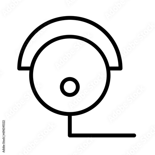 Camera Cctv Wire Outline Icon