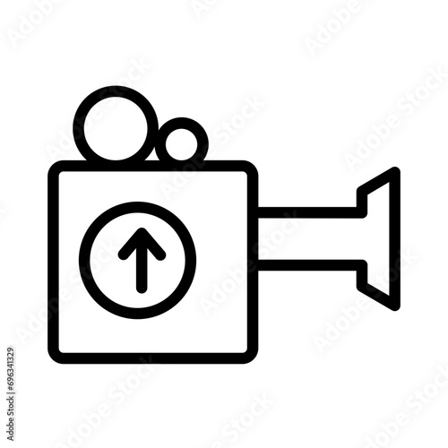 Camera Capture Movie Outline Icon