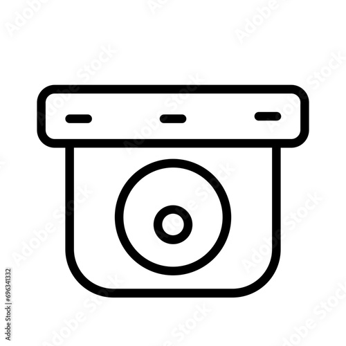 Camera Cctv Wire Outline Icon