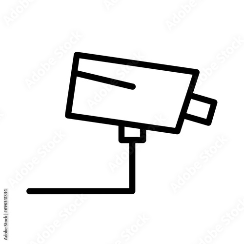 Camera Cctv Wire Outline Icon