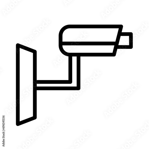 Camera Cctv Wire Outline Icon