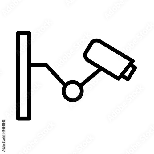 Camera Cctv Wire Outline Icon