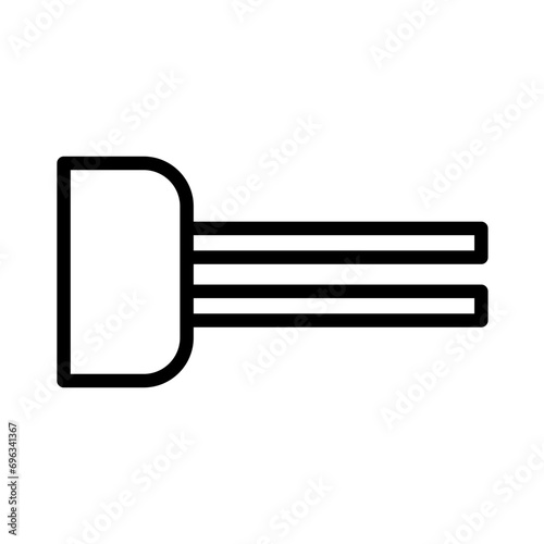 Electronic Microphone Audio Outline Icon