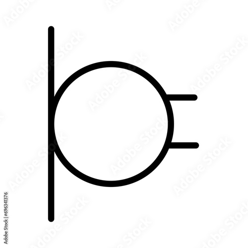 Electronic Microphone Audio Outline Icon