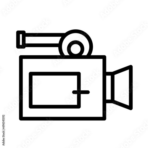 Media Movie Video Outline Icon