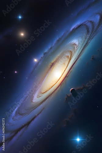 background starry sky planets galaxies constellations nebulae very high detail, high quality