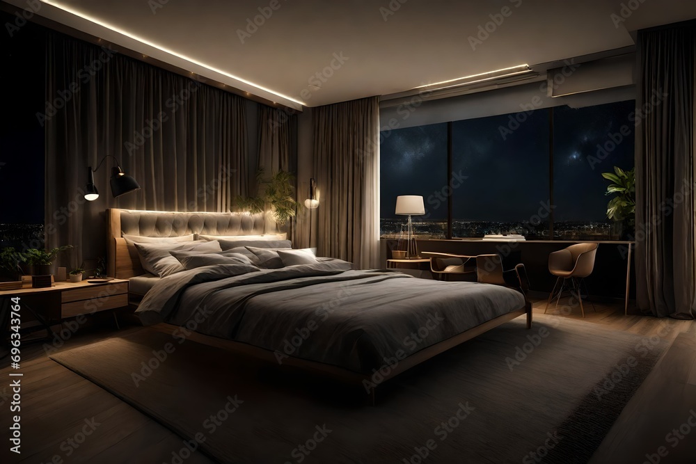 The interior of a modern house, two sofas, low table, nobody in the photo The interior of a modern house, two sofas, low table, nobody in the photo