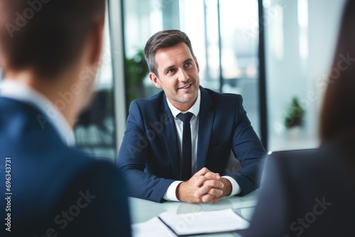 Man doing a job interview