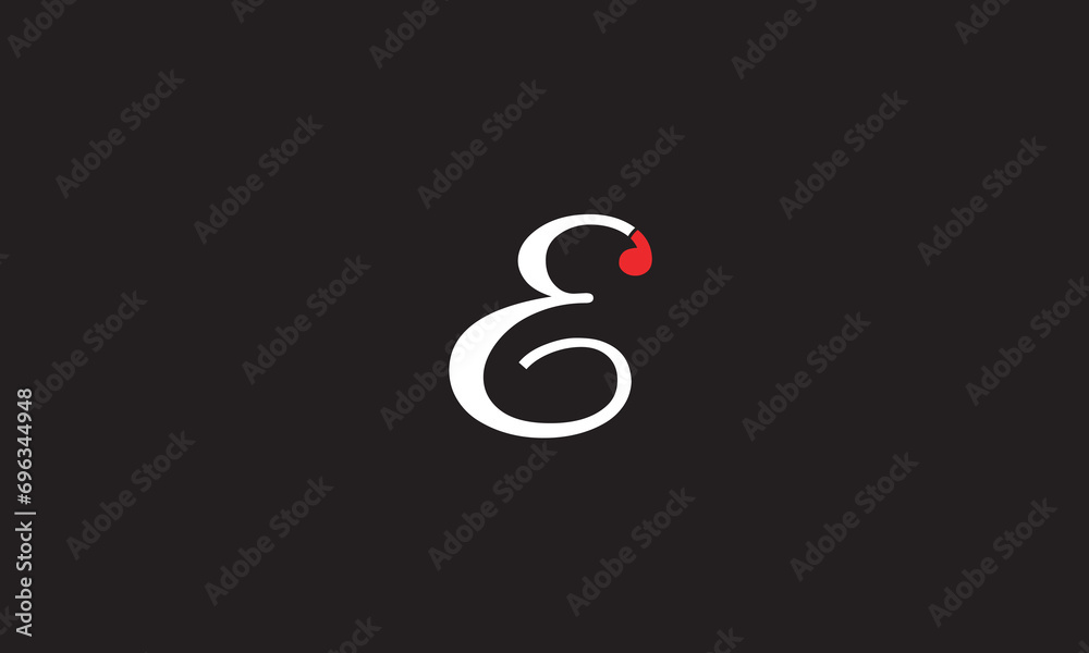 Fototapeta premium E, EE , Abstract Letters Logo Monogram