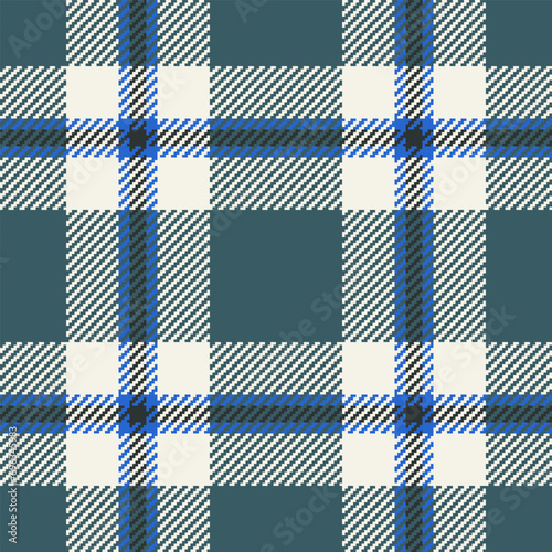 Check fabric background of tartan texture textile with a pattern vector seamless plaid.