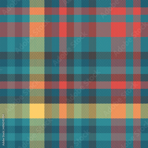 Background check plaid of fabric tartan textile with a vector seamless pattern texture.
