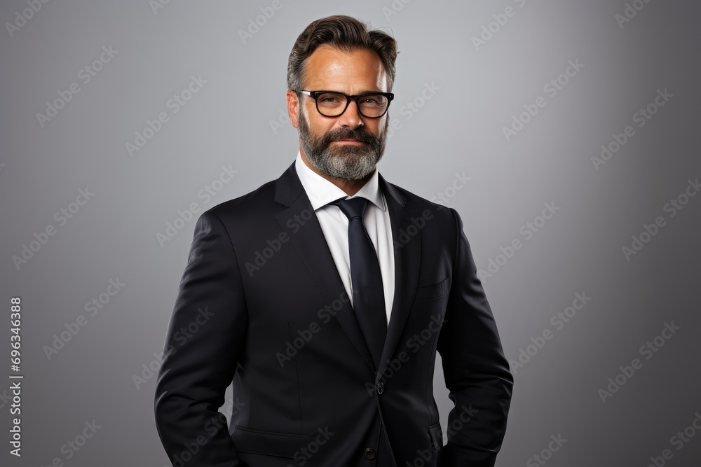 A man in a suit and tie posing for a picture
