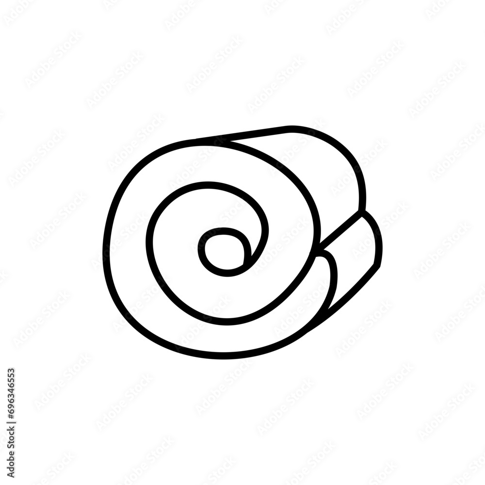 Roll Cake outline icons, bakery minimalist vector illustration ,simple transparent graphic element .Isolated on white background Roll Cake outline icons, bakery minimalist vector illustration ,simple transparent graphic element .Isolated on white background