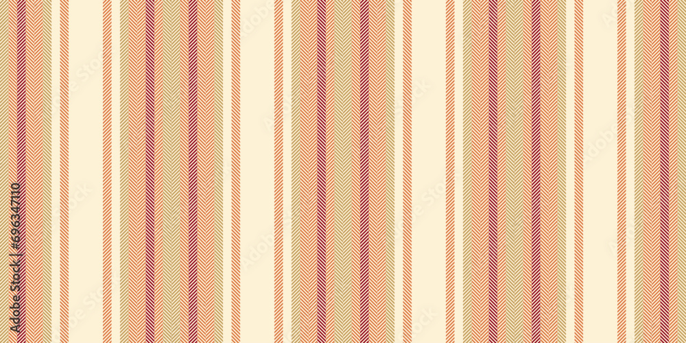 Obraz premium Independence day stripe lines vector, fantasy background textile pattern. Striped seamless vertical texture fabric in papaya whip and orange colors.