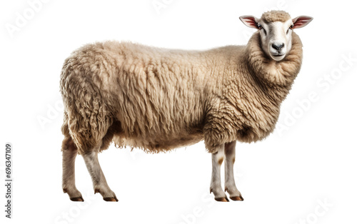 Sheep Isolated on Clear Background photo