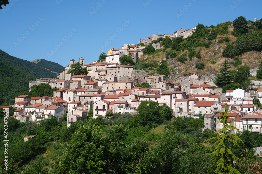 Longano, old town in Molise, Italy