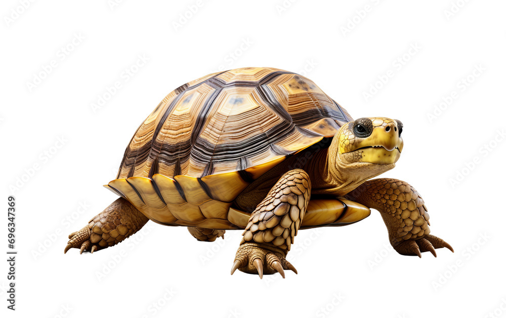Fototapeta premium Tortoise on a Transparent Background