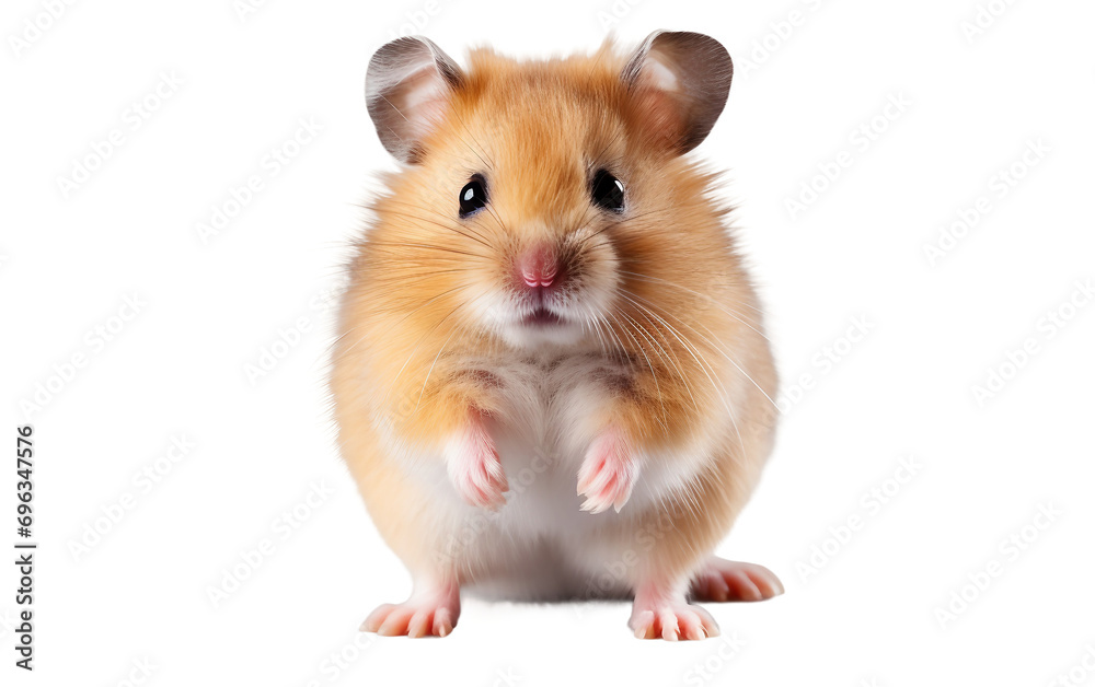 Isolated Hamster on a Clear Background Isolated Hamster on a Clear Background