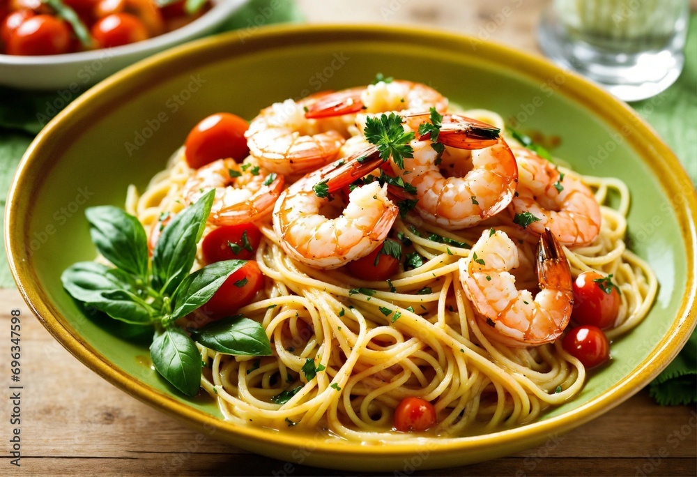 Capture the essence of a shrimp in a creamy sauce Capture the essence of a shrimp in a creamy sauce