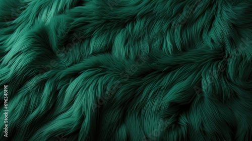 A close up of a green fur texture photo