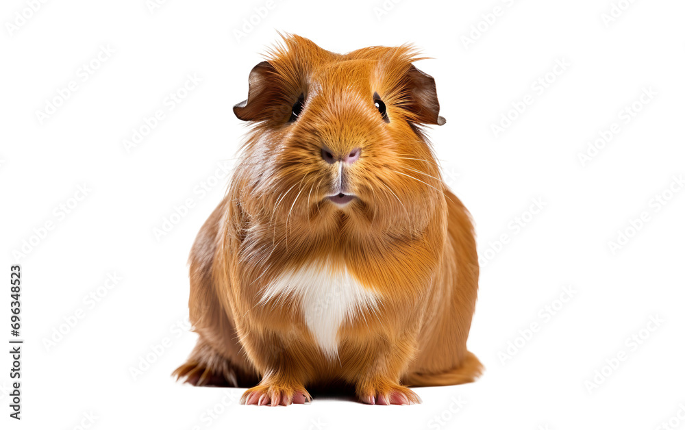 Isolated Guinea Pig on Clear Background Isolated Guinea Pig on Clear Background