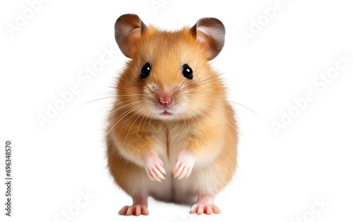 Isolated Hamster on a Clear Background