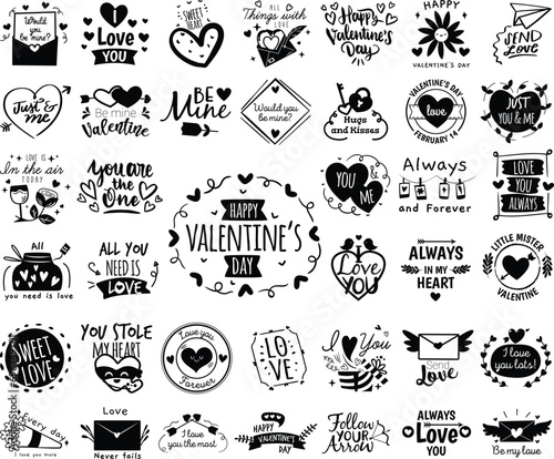 Retro Valentines Mega Bundle, Retro Valentine Designs vector, Valentine Shirts, Cute Valentines, Heart, Love, Happy Valentine