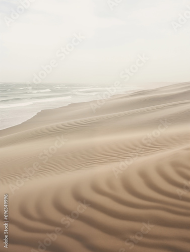 Coastal Dunes  Wind-Sculpted Sands by the Sea