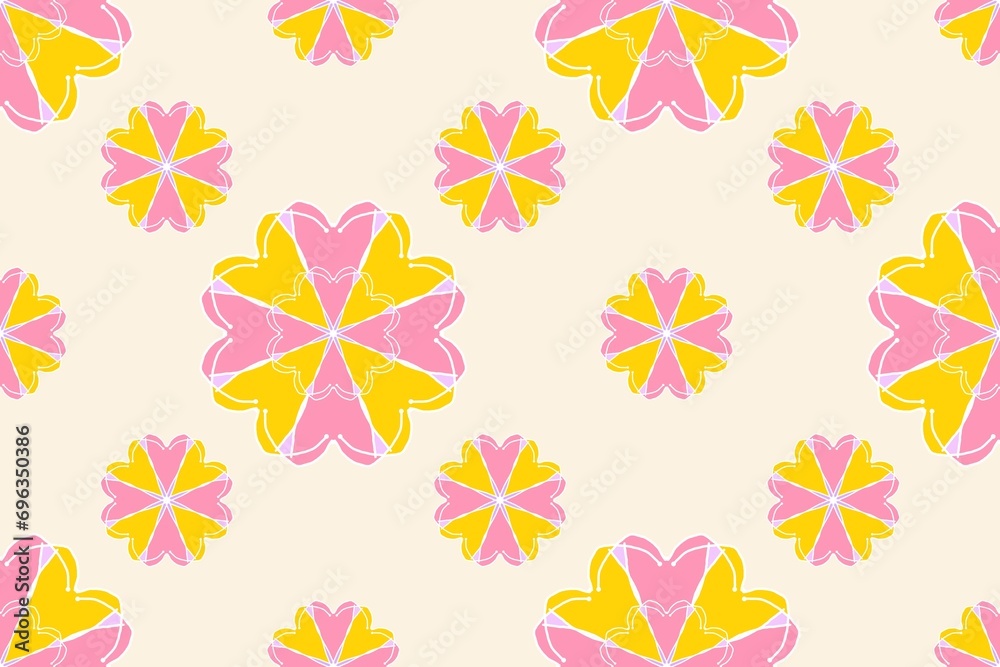 flower, pattern, seamless, floral, vector